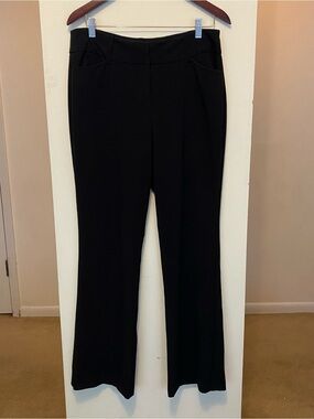 Time And Tru Black Classic Bootcut Dress Pants Womens Size 12 Trousers Pockets